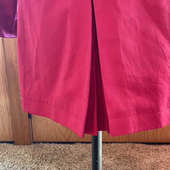 DKNY Maroon Women’s Double Breasted Trench Coat - Picture 8 of 12